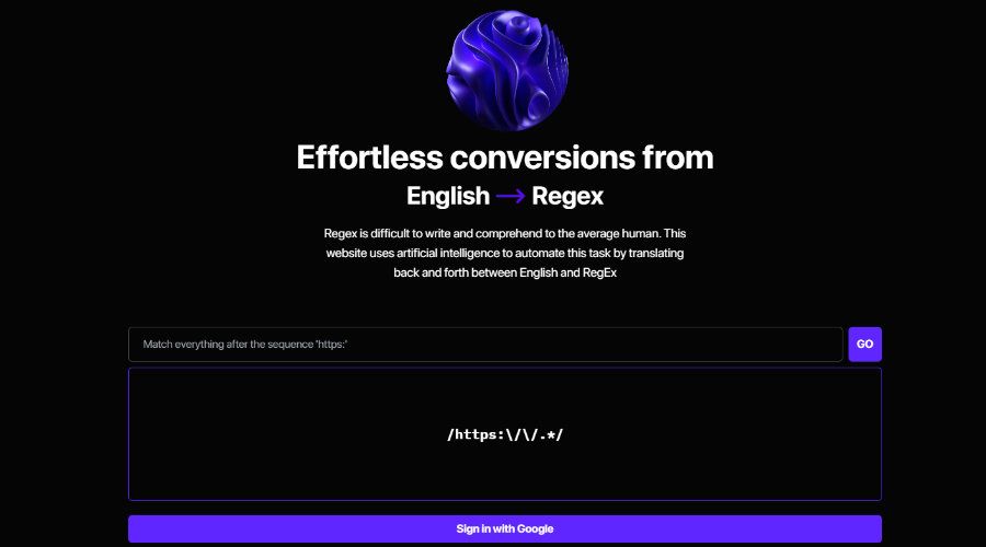 AutoRegex - AI Website