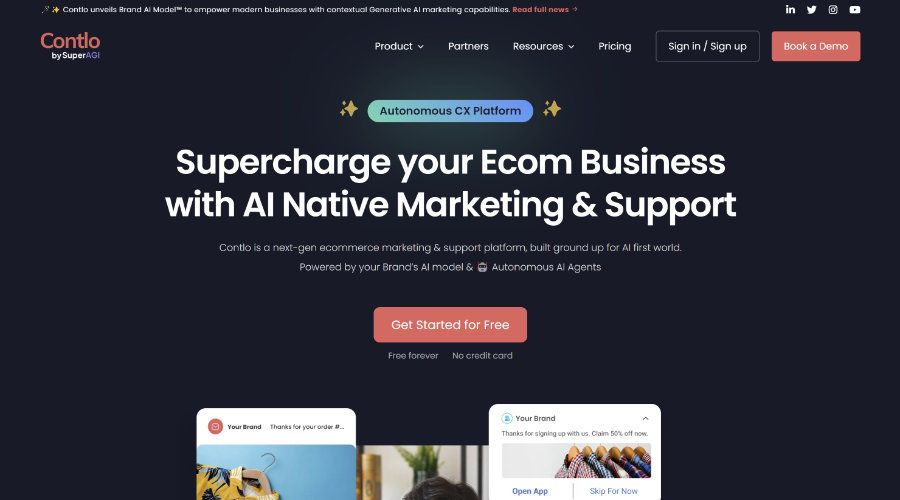 Go to Contlo AI - AI Website Contlo AI - AI Website