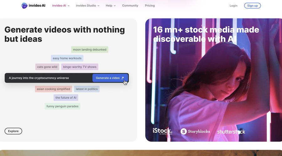 Go to InVideo - AI Website InVideo - AI Website